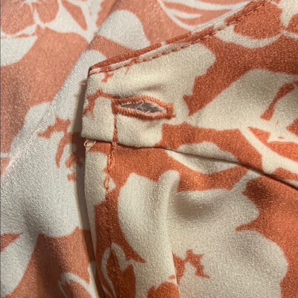 Floral Print Dress in Orange and Cream STELLA & JULIE - Picture 9 of 9